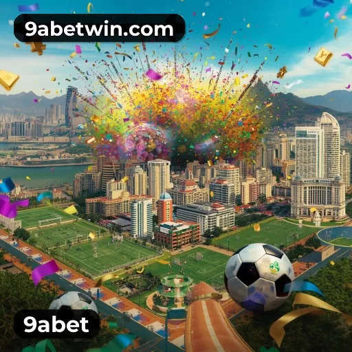 Visual de apostas esportivas 9abet com estádio e odds